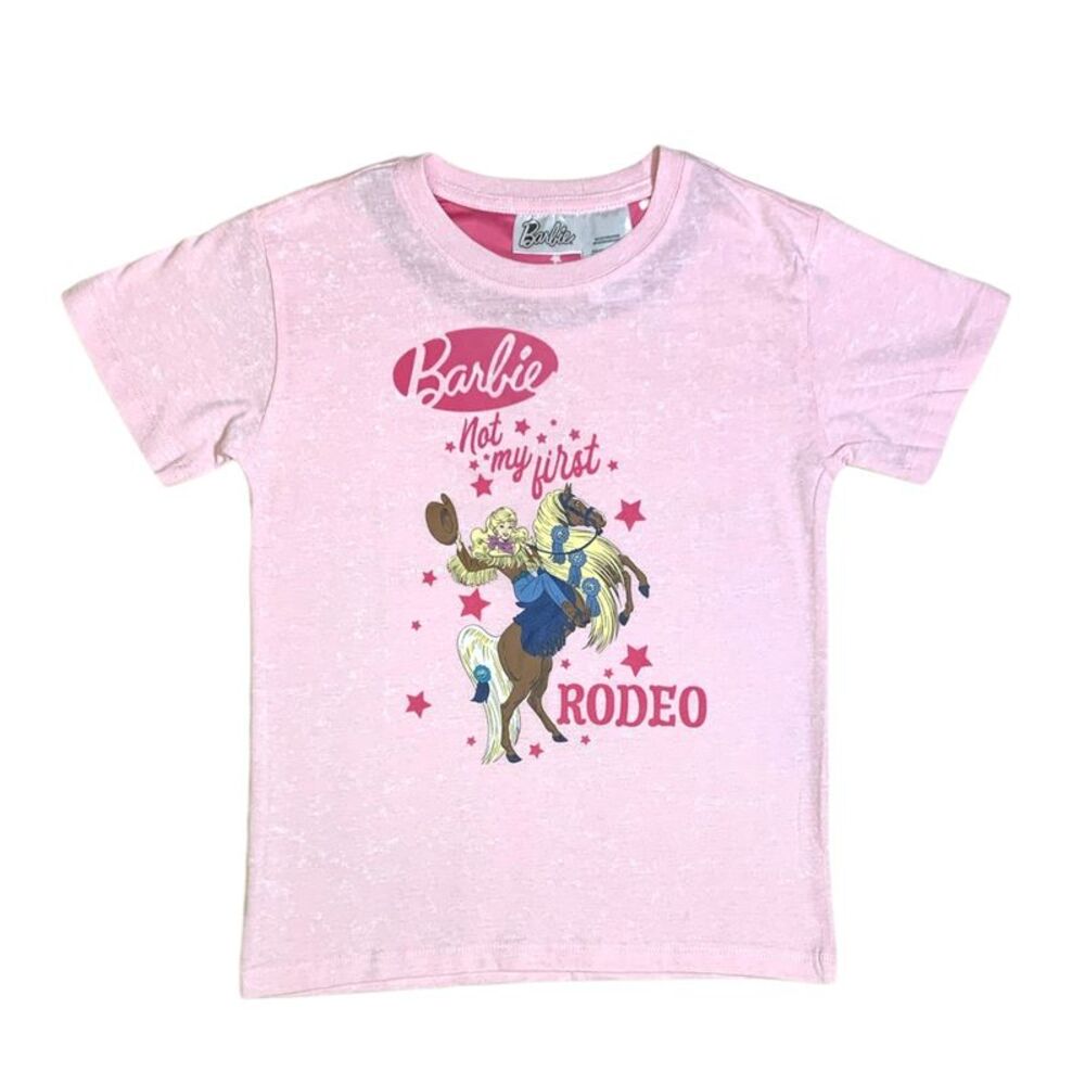Chalk Pink Wash - Licensed Character Girls Tee, Cotton/Polyester Blend, Retro De